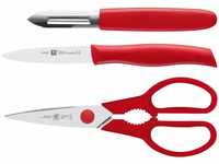 ZWILLING TWIN Grip Messerset 3-tlg, Rot