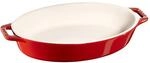 Staub Ceramique Auflaufform 23 cm, oval, Kirsch-Rot, Keramik