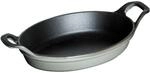 Staub Specialities Ofenform 15 cm, oval, Graphit-Grau, Gusseisen