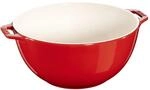 Staub Ceramique Sch&uuml;ssel 25 cm, rund, Kirsch-Rot, Keramik