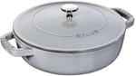 Staub Braisers Br&auml;ter mit Chistera Drop-Structure 24 cm, rund, Graphit-Grau,