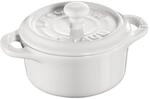 Staub Ceramique Mini Cocotte 10 cm, rund, Wei&szlig;, Keramik