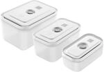 ZWILLING Fresh & Save Vakuum Boxset, S/M/L / 3-tlg, Kunststoff, Semitransparent-Grau