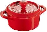 Staub Ceramique Mini Cocotte 10 cm, rund, Kirsch-Rot, Keramik
