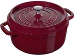 Staub La Cocotte Cocotte 28 cm, rund, Bordeaux, Gusseisen