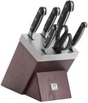 ZWILLING Pro 7-tlg, Selbstsch&auml;rfender Messerblock, Braun