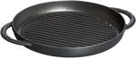 Staub Grill Pans Pure Grill 26 cm, rund, Schwarz, Gusseisen