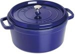 Staub La Cocotte Cocotte 28 cm, rund, Dunkelblau, Gusseisen