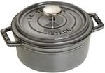 Staub La Cocotte Cocotte 12 cm, rund, Graphit-Grau, Gusseisen