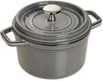 Staub La Cocotte Cocotte 14 cm, rund, Graphit-Grau, Gusseisen