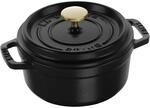 Staub La Cocotte Cocotte 14 cm, rund, Schwarz, Gusseisen