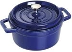 Staub La Cocotte Cocotte 20 cm, rund, Dunkelblau, Gusseisen