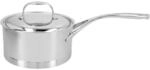 Demeyere Atlantis 7 Stieltopf mit Deckel 18 cm, 18/10 Edelstahl, Silber