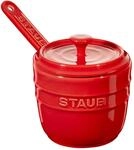 Staub Ceramique Zuckerdose 9 cm, rund, Kirsch-Rot, Keramik
