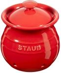 Staub Ceramique Knoblauchbeh&auml;lter Kirsch-Rot, Keramik