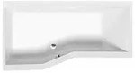 VERSYS L asymmetrische Badewanne 170x84x70x47cm, links, weiss