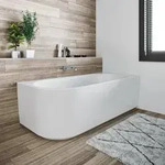 RIHO Badewanne Desire Corner links - Eckmontage 184x84x60 cm Wei&szlig; glanz Ohne