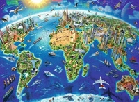 Ravensburger, 200 Piece XXL Puzzles, Gro&szlig;e weite Welt
