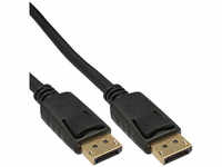 Inline 17107P, InLine DisplayPort Kabel, schwarz, vergoldete Kontakte, 7,5m