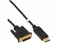 Inline 17111, InLine DisplayPort zu DVI Konverter Kabel, schwarz, 1m