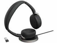 Jabra Evolve2 65 Flex Link380a UC Stereo – schnurloses Stereo Headset mit...