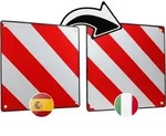 Warntafel f&uuml;r Spanien und Italien
