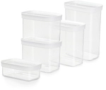 EMSA (Groupe SEB Deutschland GmbH) EMSA Optima Frischhaltedosen Set, 5-teilig,