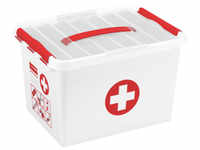 helit innovative Büroprodukte GmbH helit "the q-line " Aufbewahrungsbox, weiß/rot,
