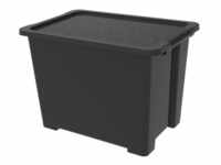Rotho Kunststoff AG Rotho EVO EASY Aufbewahrungsbox mit Deckel, schwarz,