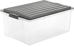 Rotho Kunststoff AG Rotho COMPACT Stapelbox, 38 Liter, Aufbewahrungsbox aus
