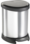Keter Germany GmbH CURVER Abfalleimer DECO Bin METALLICS, 5 Liter, Treteimer in