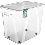 Rotho Kunststoff AG Rotho LONA Aufbewahrungsbox mit Deckel, transparent, Praktische