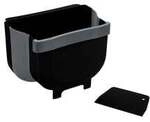 Wenko-Wenselaar GmbH & Co. KG WENKO T&uuml;r-Abfalleimer Fago 5 L Schwarz, faltbar,