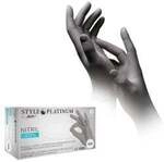 AMPri Handelsgesellschaft mbH Style Platinum Nitrilhandschuhe, puderfrei, silbergrau,