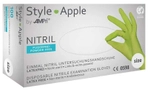 AMPri Handelsgesellschaft mbH Style Apple Nitrilhandschuhe, puderfrei, gr&uuml;n,