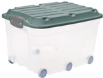 Rotho Kunststoff AG Rotho ROLLER6 Rollbox, 57 Liter, Aufbewahrungsbox mit 6 Rollen,