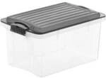 Rotho Kunststoff AG Rotho COMPACT Stapelbox, 4,5 Liter, Aufbewahrungsbox mit...