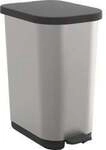 Rotho Kunststoff AG Rotho RIBO Treteimer, 35 Liter, Robuster Abfalleimer mit Pedal
