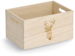 Zeller Present Handels GmbH Zeller Aufbewahrungskiste Hirsch, Holz, Holzkiste...