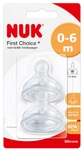 NUK First Choice Plus Silikon-Ventilsauger Gr&ouml;&szlig;e 1 (0-6 Monate),...
