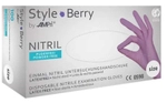 AMPri Handelsgesellschaft mbH Style Berry Nitrilhandschuhe, puderfrei, lila,...
