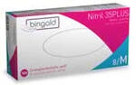BINGOLD GmbH & Co. KG BINGOLD Nitril 35PLUS Einweghandschuhe, wei&szlig;, Einweghandschuh