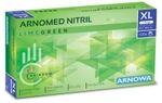 Arnowa GmbH ARNOMED Nitril Lime Green Einmalhandschuhe, puderfrei, gr&uuml;n, Elastische