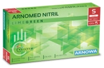 Arnowa GmbH ARNOMED Nitril Lime Green Einmalhandschuhe, puderfrei, gr&uuml;n, Elastische