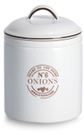 Zeller Present Handels GmbH Zeller Vorratsdose Onions, 1620 ml, Keramik, wei&szlig;,