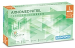 Arnowa GmbH ARNOMED Nitril Peppermint Green Einmalhandschuhe, puderfrei, gr&uuml;n,