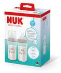 NUK Perfekt Match Twin Set Babyflaschen, 260 ml, Moderne Trinkflaschen mit