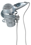 Wenko-Wenselaar GmbH & Co. KG WENKO Turbo-Loc Haartrocknerhalter, Halter f&uuml;r F&ouml;hne