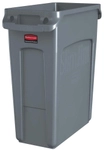 Rubbermaid Abfalleimer Slim Jim&reg;, 60 Liter, Robuster M&uuml;lleimer aus hochwertigem