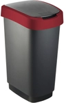 Rotho Kunststoff AG Rotho M&uuml;lleimer TWIST, 50 Liter, Abfalleimer mit Schwing- und